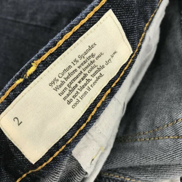 Ann Taylor LOFT Women's Modern Crop Jeans Size 2 Dark Wash Stretch Leg Zip NWOT - Picture 6 of 7